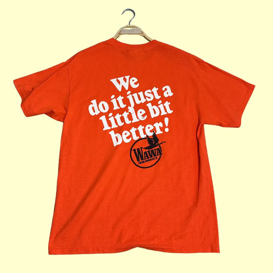 Port & Company Core Blend T-Shirt in bright orange