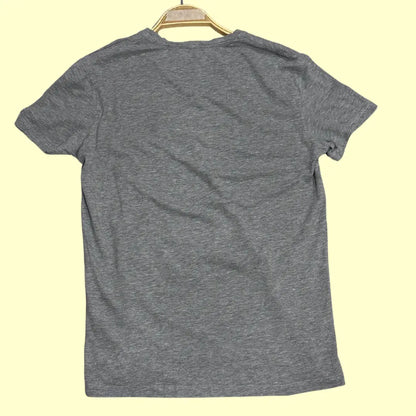 Grey Stretch V-Neck T-Shirt