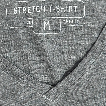 Grey Stretch V-Neck T-Shirt