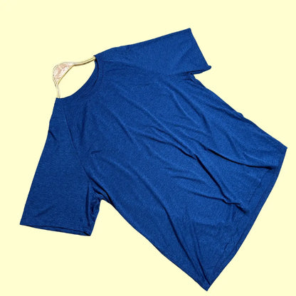 Casual royal blue T-shirt