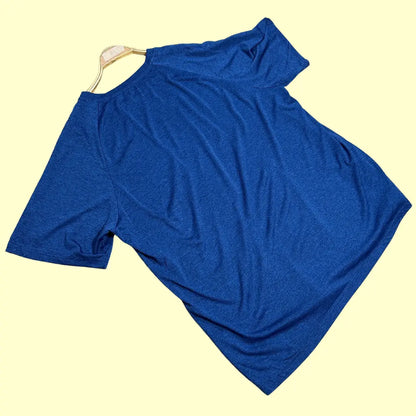 Casual royal blue T-shirt