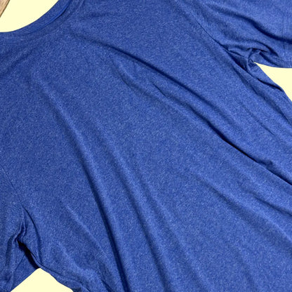 Blue polyester T-shirt in XL size