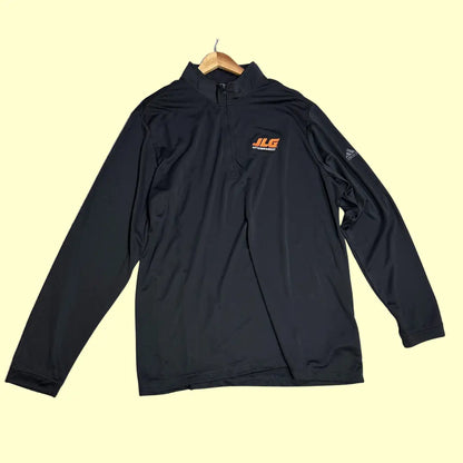 Adidas JLG Aftermarket quarter-zip pullover in black, size 2XL.
