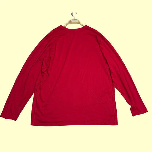 Nike Dri-Fit red long-sleeve T-shirt with bold “Ohio State Knows” print