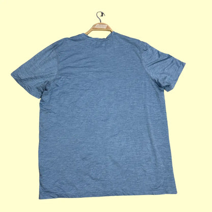 SAXX Droptemp™ All Day Cooling blue short-sleeve T-shirt.