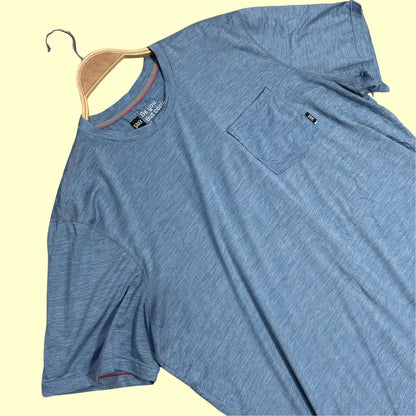 SAXX Droptemp™ All Day Cooling blue short-sleeve T-shirt.