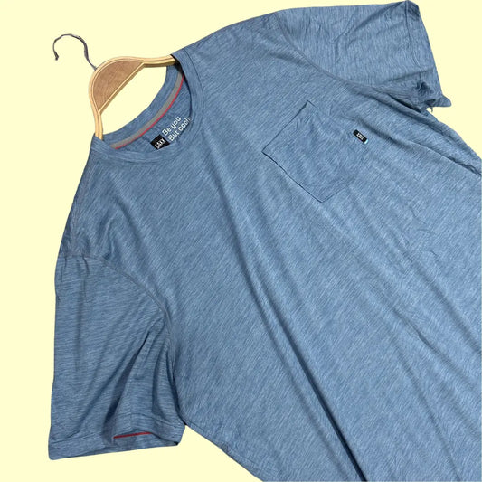 SAXX Droptemp™ All Day Cooling blue short-sleeve T-shirt.
