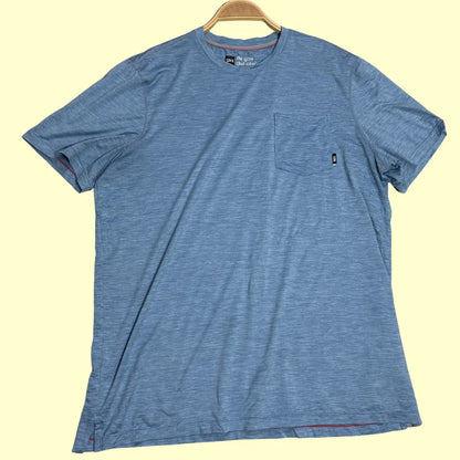 SAXX Droptemp™ All Day Cooling blue short-sleeve T-shirt.