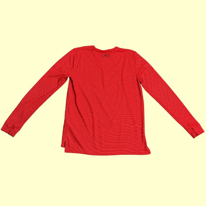 Under Armour Red Long Sleeve Sports Tee
