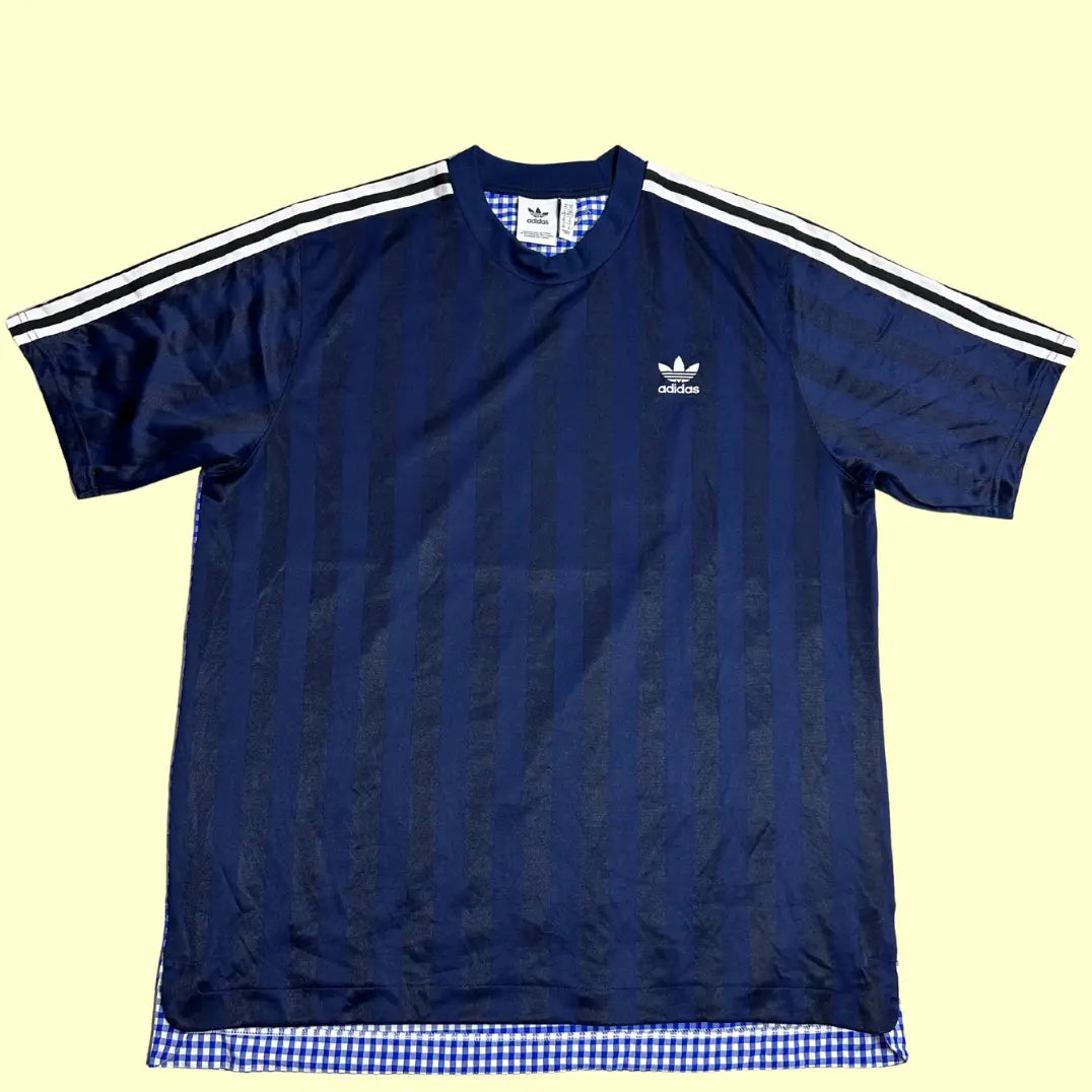 Adidas Originals Navy Checkered Back Tee
