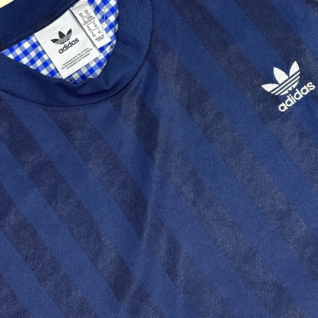 Adidas Originals Navy Checkered Back Tee