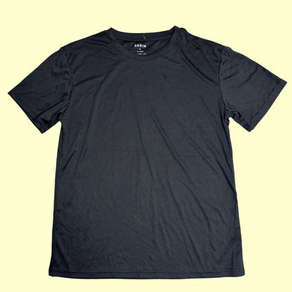 black Shein t-shirt made from 100% polyester