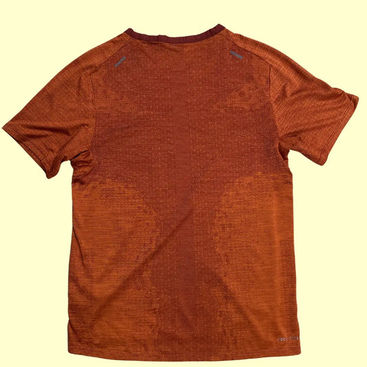 Nike Running Dri-FIT ADV t-shirt in burnt orange.