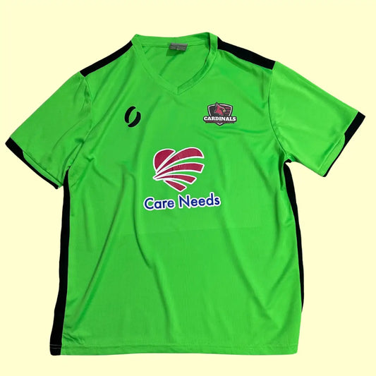 Bright green Cardinals team jersey