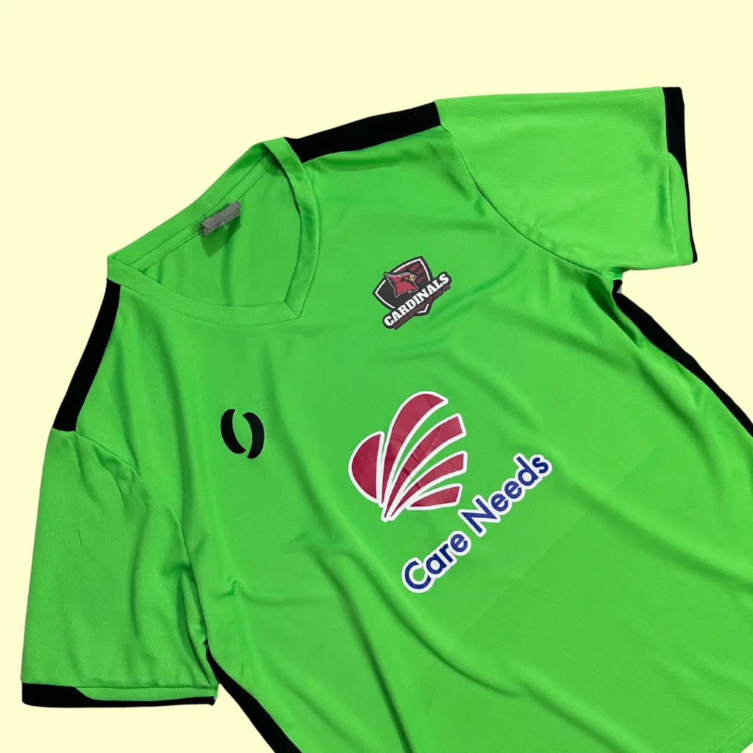 Bright green Cardinals team jersey