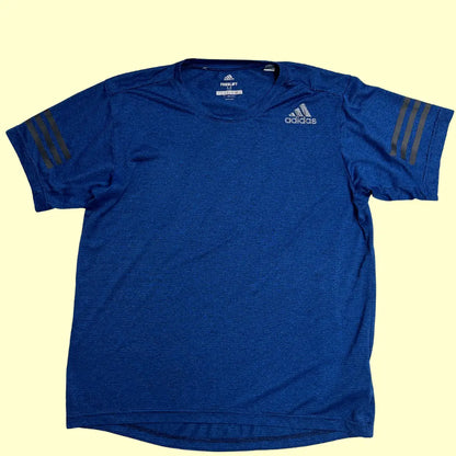 Adidas Freelift Climachill t-shirt in navy blue.