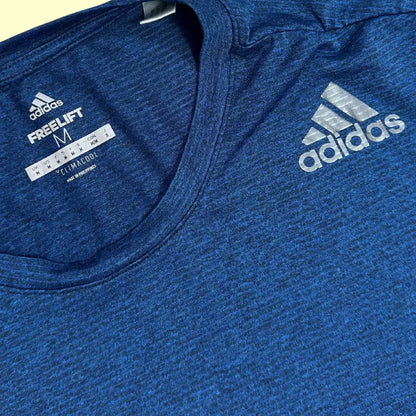 Adidas Freelift Climachill t-shirt in navy blue.