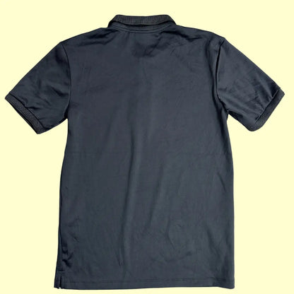 Classic black polo shirt from Zara, made in Portugal.