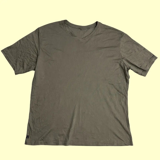 Solognac lightweight outdoor t-shirt in earthy olive green