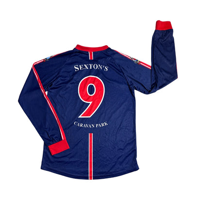 🔵 Vintage Long Sleeve Football Jersey Number 9 Edition(L)