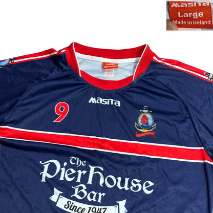 🔵 Vintage Long Sleeve Football Jersey Number 9 Edition(L)