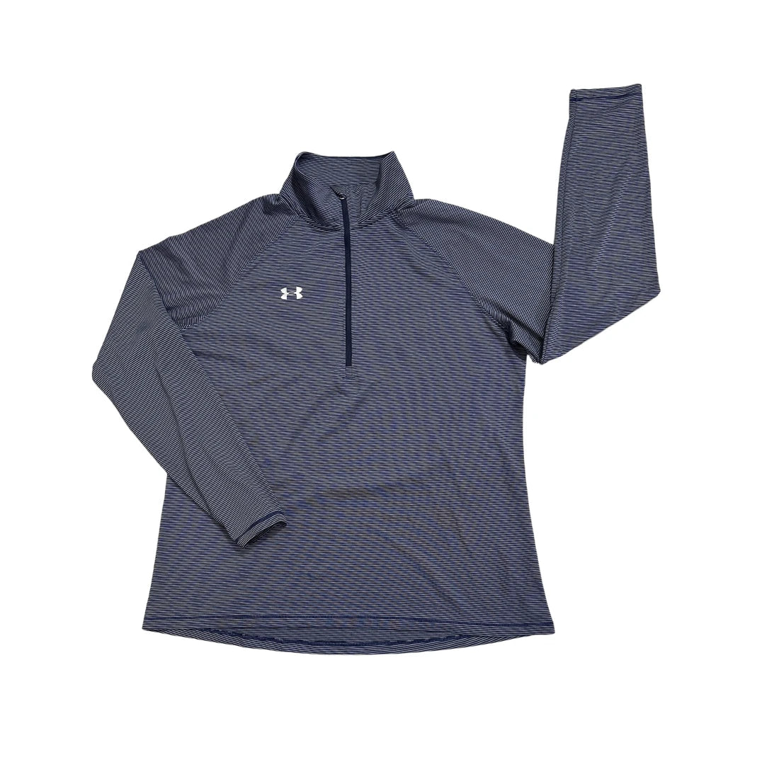 🏃 Under Armour® Striped HeatGear Quarter Zip Shirt(XL)