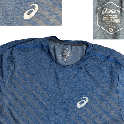 ASICS® Blue Performance Compression Long Sleeve Shirt(M)