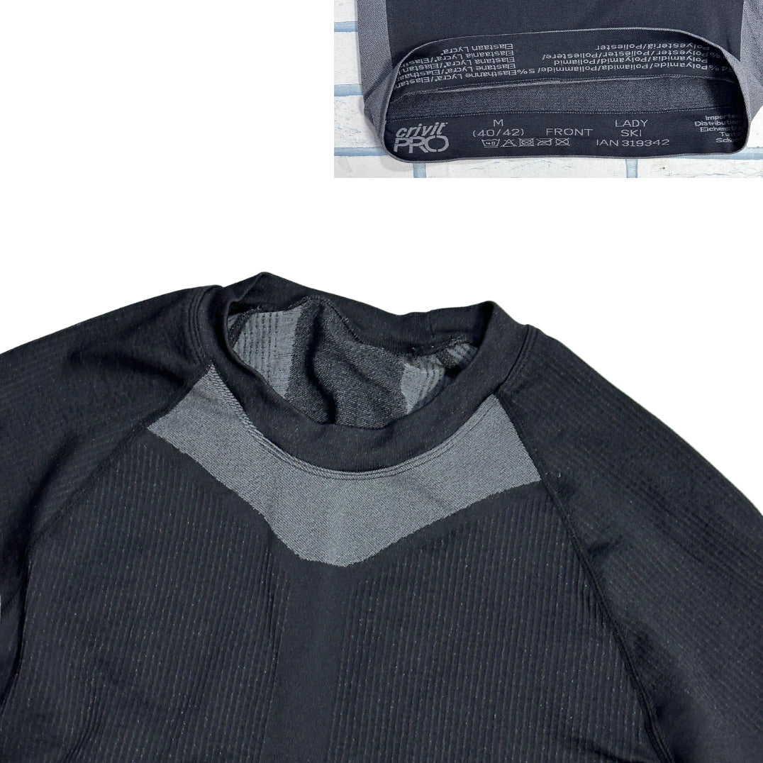 Crivit® Pro Black Thermal Compression Base Layer 🔥(M)