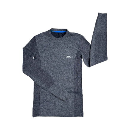 Trespass® Grey Performance Compression Long Sleeve Shirt 🌪️(M)
