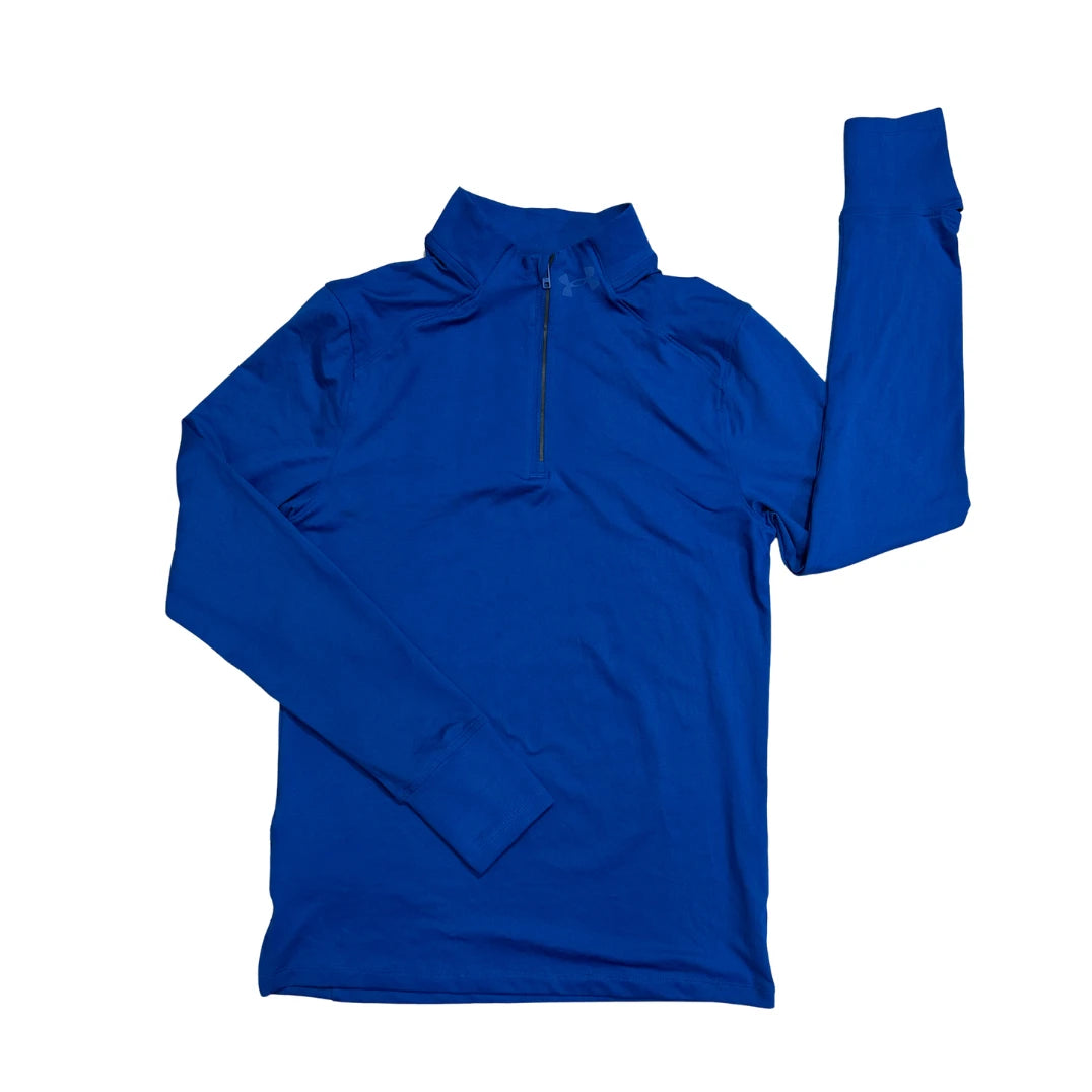Under Armour® Royal Blue Fitted Quarter Zip Training Top ⚡(S)