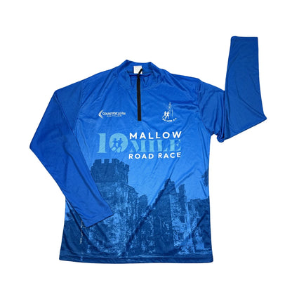 RVI Sports® Blue Quarter Zip Running Top (L)