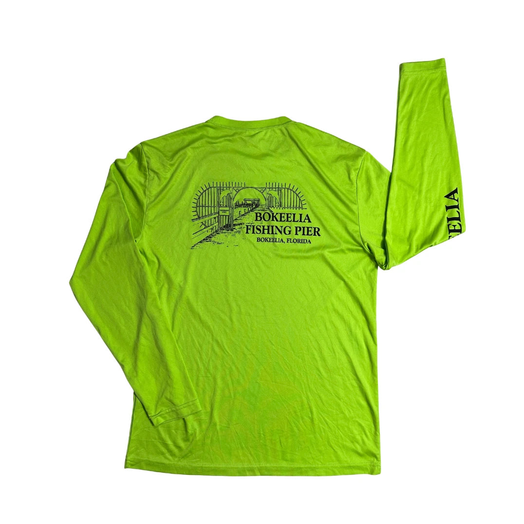 Sport-Tek® Bokeelia Fishing Pier Long Sleeve Performance Tee(M)