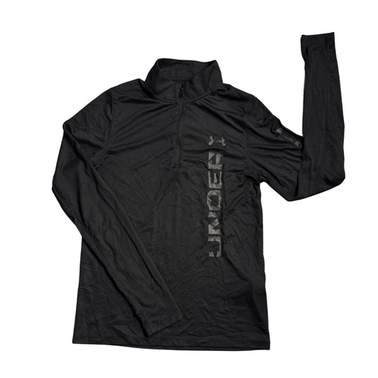 Under Armour® Black HeatGear Quarter Zip Performance Top (M)