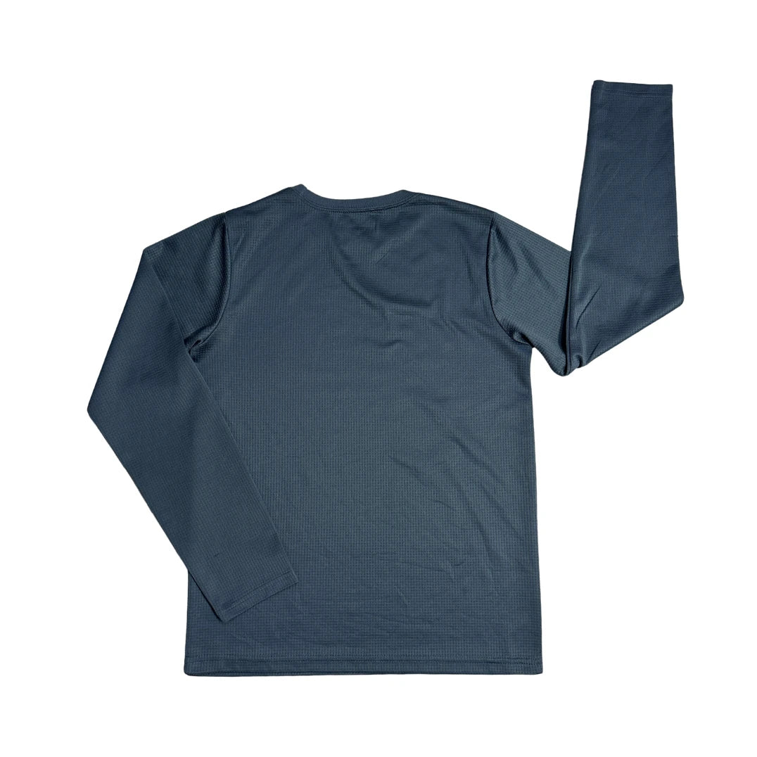 Champion® Authentic Waffle Texture Long Sleeve Performance Tee(S)