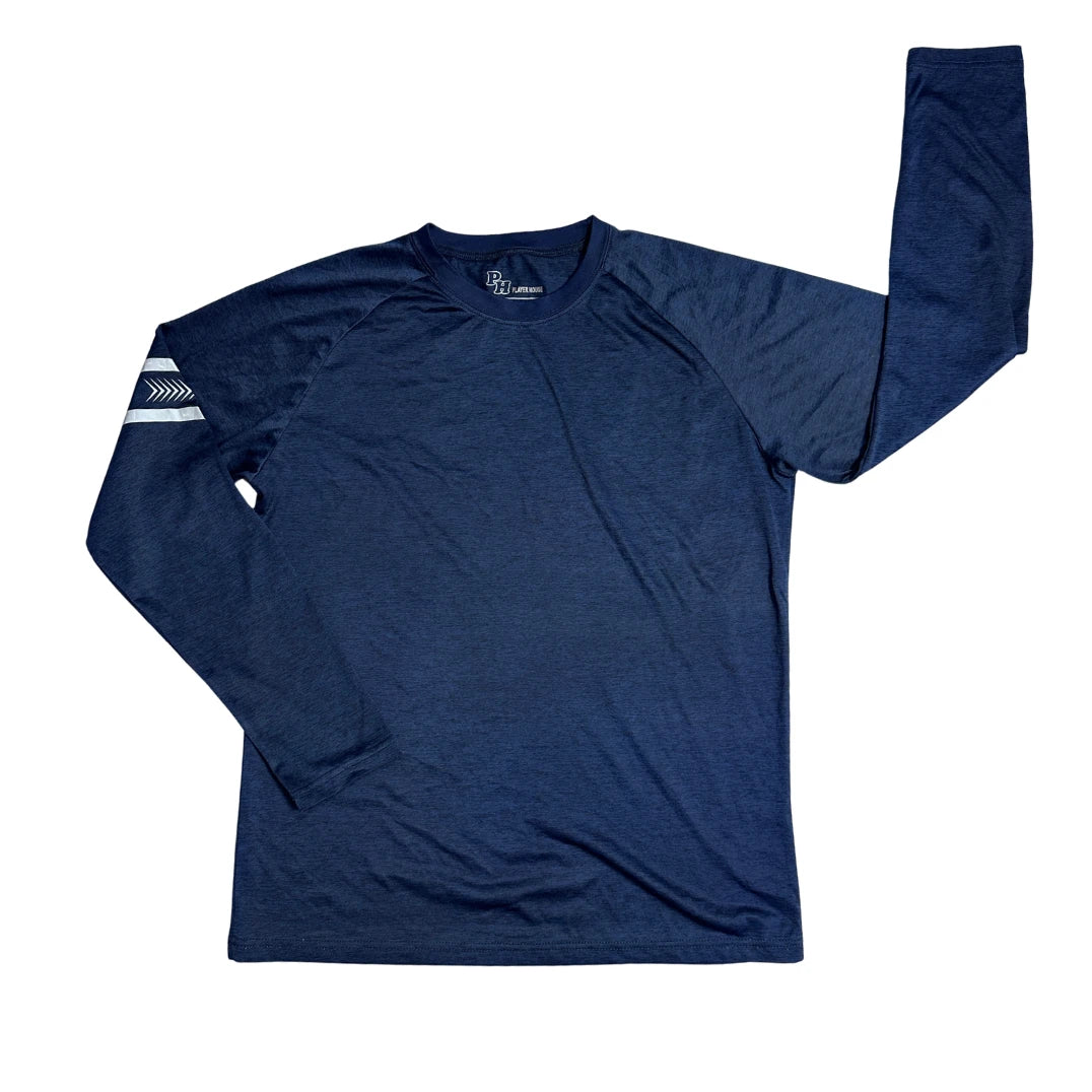 Player House® Athletic Long Sleeve Performance Shirt 🔵(L)