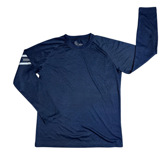 Player House® Athletic Long Sleeve Performance Shirt 🔵(L)