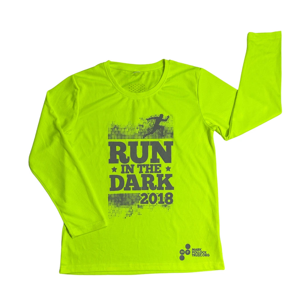 Run In The Dark Reflective Performance Long Sleeve Tee 💚(L)
