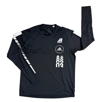 Adidas® Climalite Graphic Performance Long Sleeve Shirt ⚫(L)
