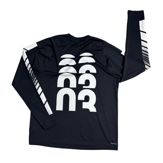 Adidas® Climalite Graphic Performance Long Sleeve Shirt ⚫(L)