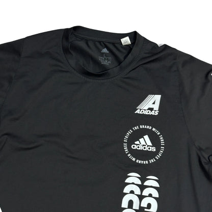 Adidas® Climalite Graphic Performance Long Sleeve Shirt ⚫(L)