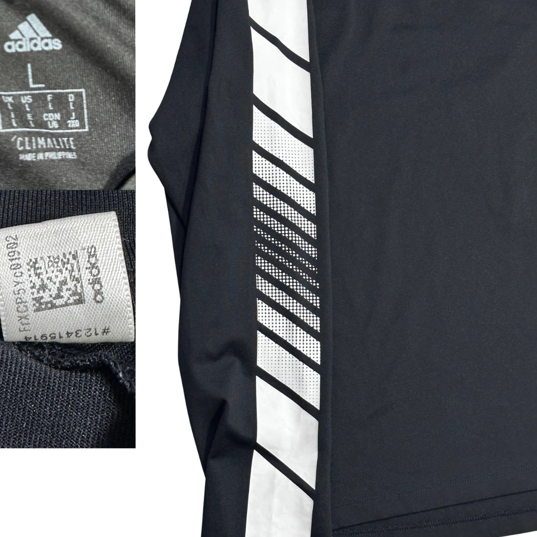 Adidas® Climalite Graphic Performance Long Sleeve Shirt ⚫(L)