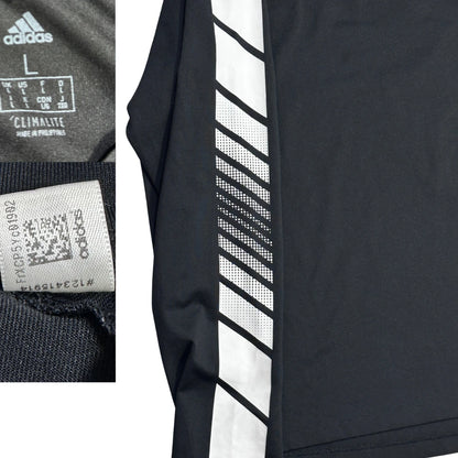 Adidas® Climalite Graphic Performance Long Sleeve Shirt ⚫(L)
