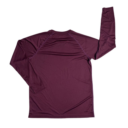 Maroon Performance Raglan Long Sleeve T-Shirt 🍷(M)