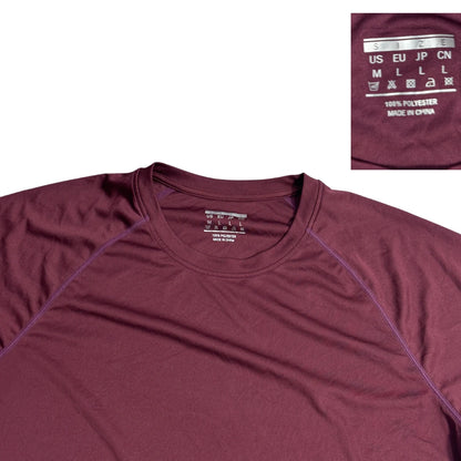 Maroon Performance Raglan Long Sleeve T-Shirt 🍷(M)