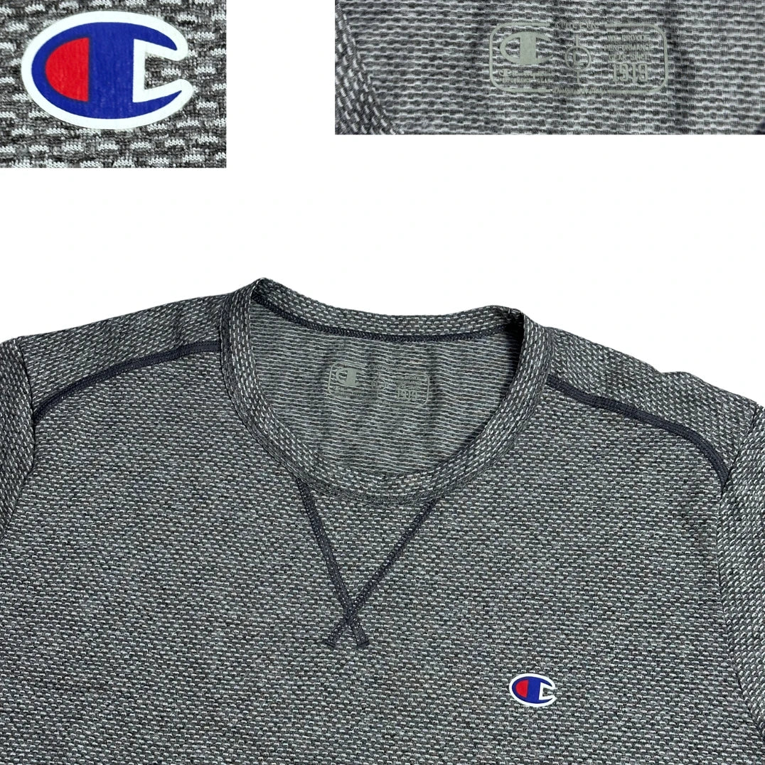 Champion® Grey Textured Athletic T-Shirt 🏋️(L)