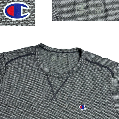 Champion® Grey Textured Athletic T-Shirt 🏋️(L)