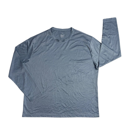 Steel Blue Long Sleeve Performance T-Shirt 👕(2XL)