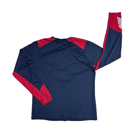 Helly Hansen® Navy Red Performance Long Sleeve T-Shirt 🏔️(S)
