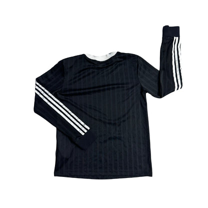🔥 Adidas® Black Three Stripe Long Sleeve Sports T-Shirt(S)