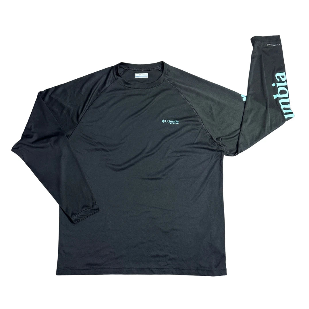 🔥 Columbia® Black Performance Long Sleeve Sports T-Shirt(L)